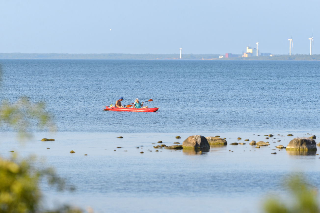Kanot utanför Ekstakusten på Gotland