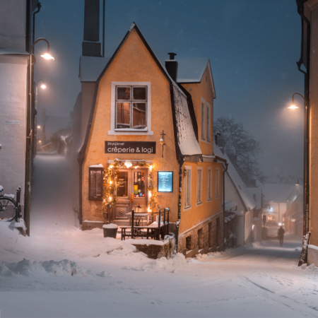 Creperi och Logi en vinterdag i Visby